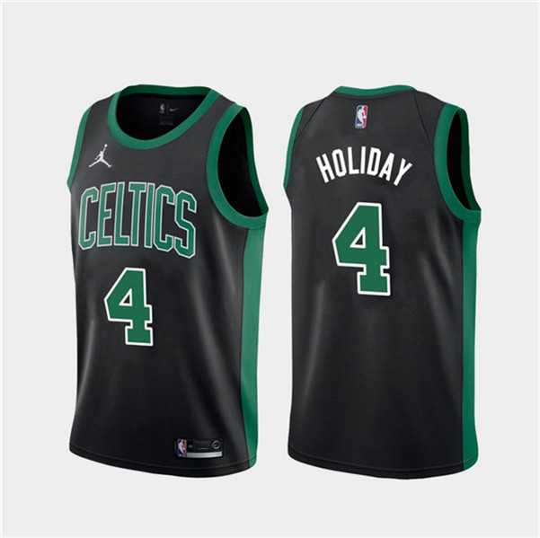 Mens Boston Celtics #4 Jrue Holiday Black 2023 Association Edition Stitched Basketball Jersey Dzhi->boston celtics->NBA Jersey